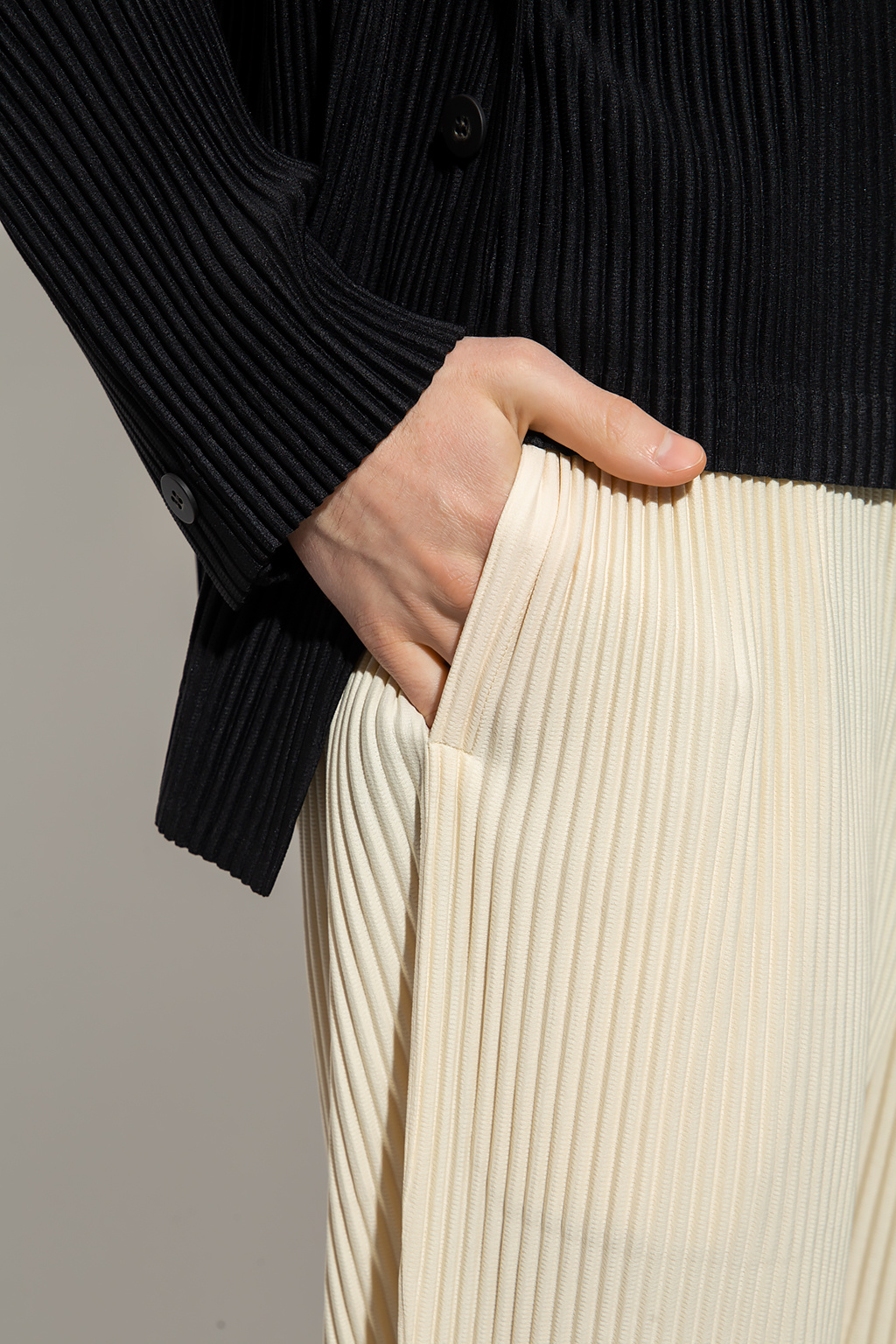 【送料&関税込】Issey Miyake champagne Pants ISSEY MIYAKE Champagne Cotton Blend Pants | jentestore